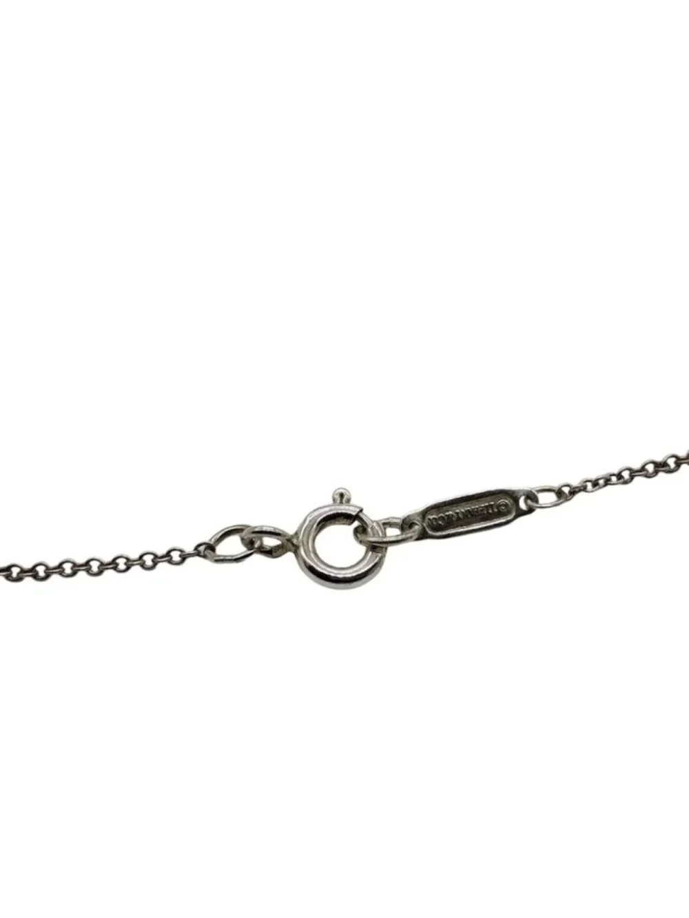 Tiffany & Co Heart Necklace Fold Silver